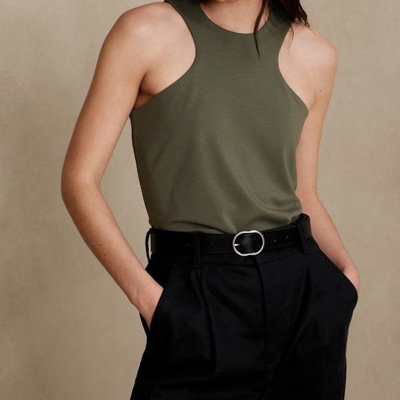 Banana Republic Factory Tops - Banana Republic Ponte Racer Top
